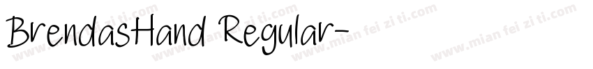 BrendasHand Regular字体转换